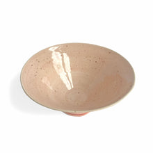 Pink crackle glazed bowl