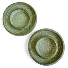 Green geometric pattern small bowl