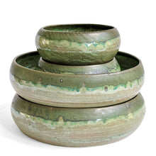 Green geometric pattern small bowl