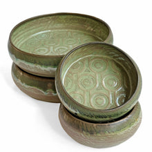 Green geometric pattern small bowl