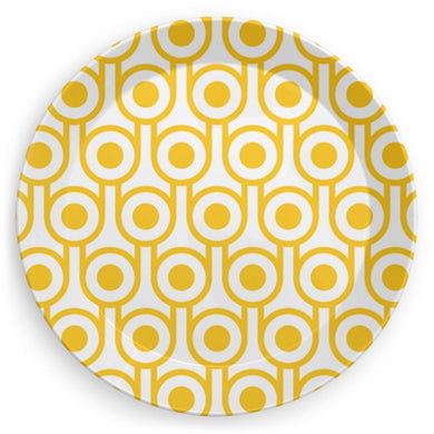 Plate in Yellow Eggs Print