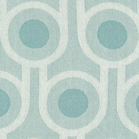 Woven Wool Fabric | Benedict Blue Large Repeat Pattern