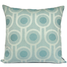 Benedict Blue Large Repeat square wool cushion 45x45cm