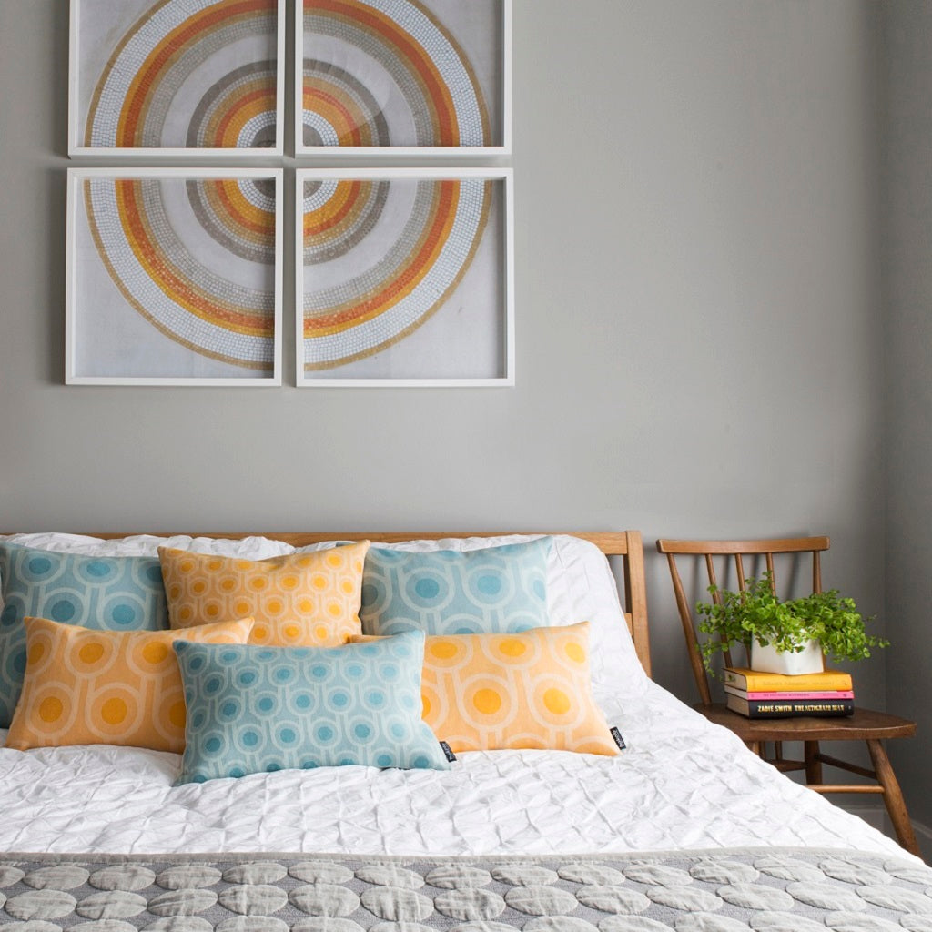 Woven Wool Cushion | Benedict Dawn Large Repeat Pattern 45x45cm – Hokolo