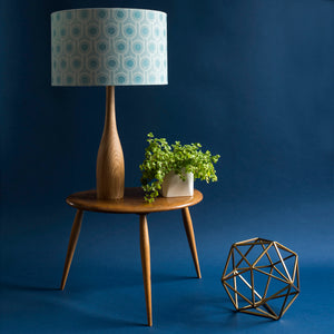 Woven Wool Lampshade | Benedict Blue Pattern