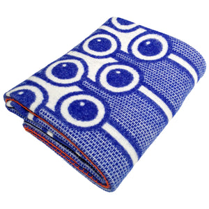 hokolo Lambswool Blanket in Blueberries Pattern
