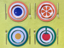 Melamine Round Placemat Set of 4 in English Breakfast Prints