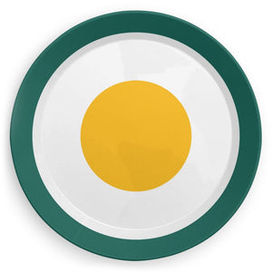Plate in Yellow Egg Print