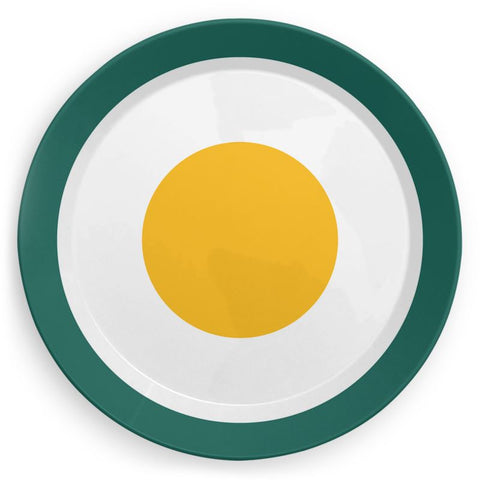Plate in Yellow Egg Print