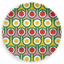 Plate in Yellow Eggs Red Tomatoes Print